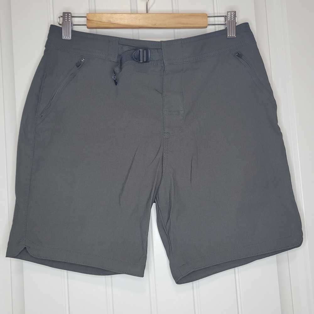 Prana Men's Breathe Gray Shorts Standard Fit 30 Hiking Casual Active Outdoor‎